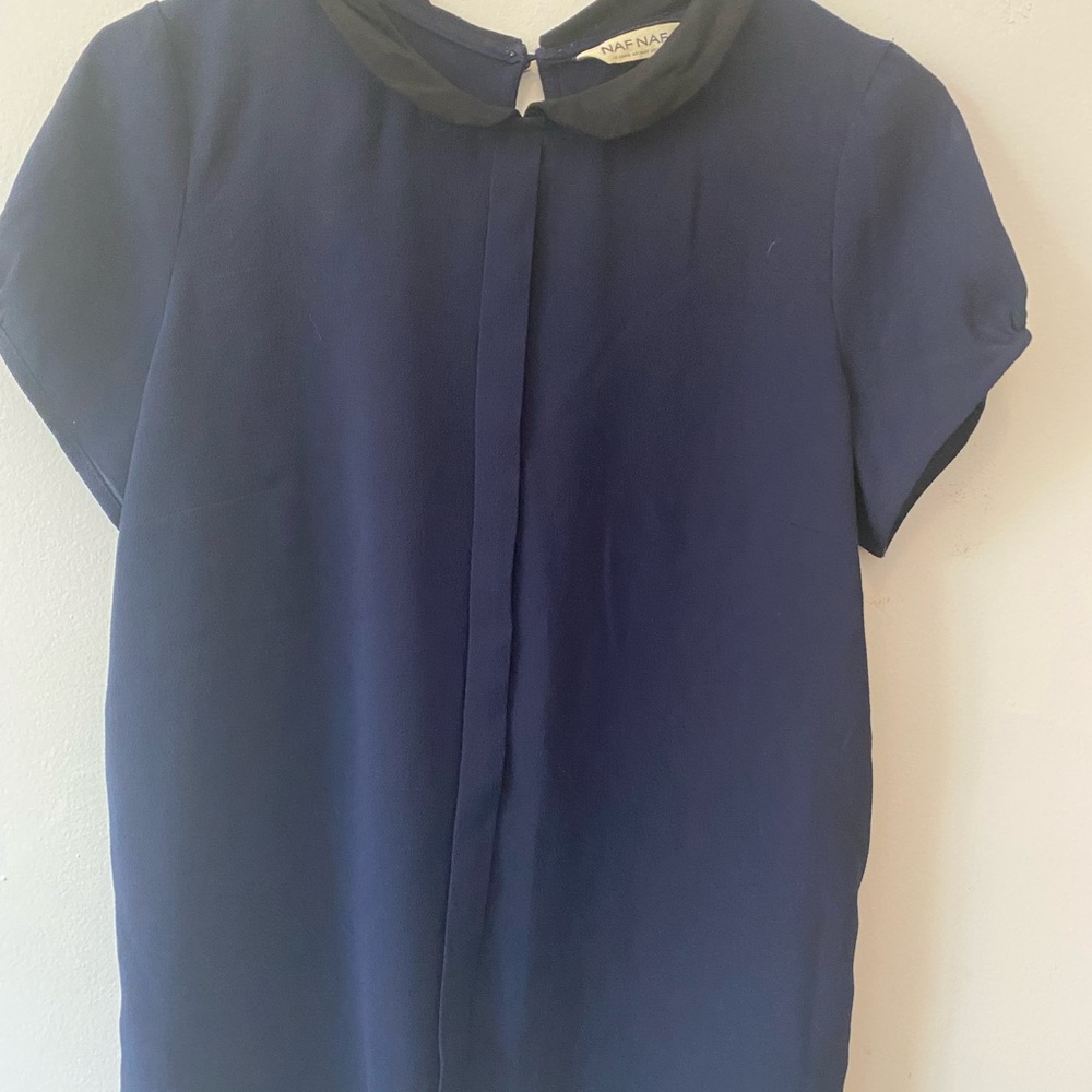 Naf Naf Women's Navy Blue Top